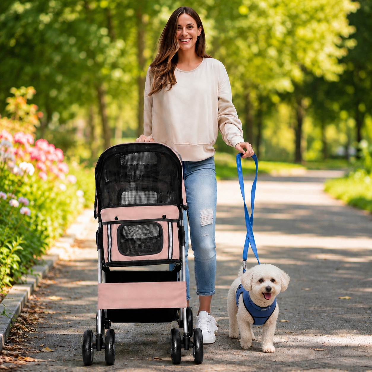 Poussette pliable pour Chien et Chat