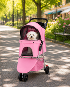 Poussette pour chien et chat - Rose