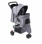 Poussette pour chien et chat - Grise
