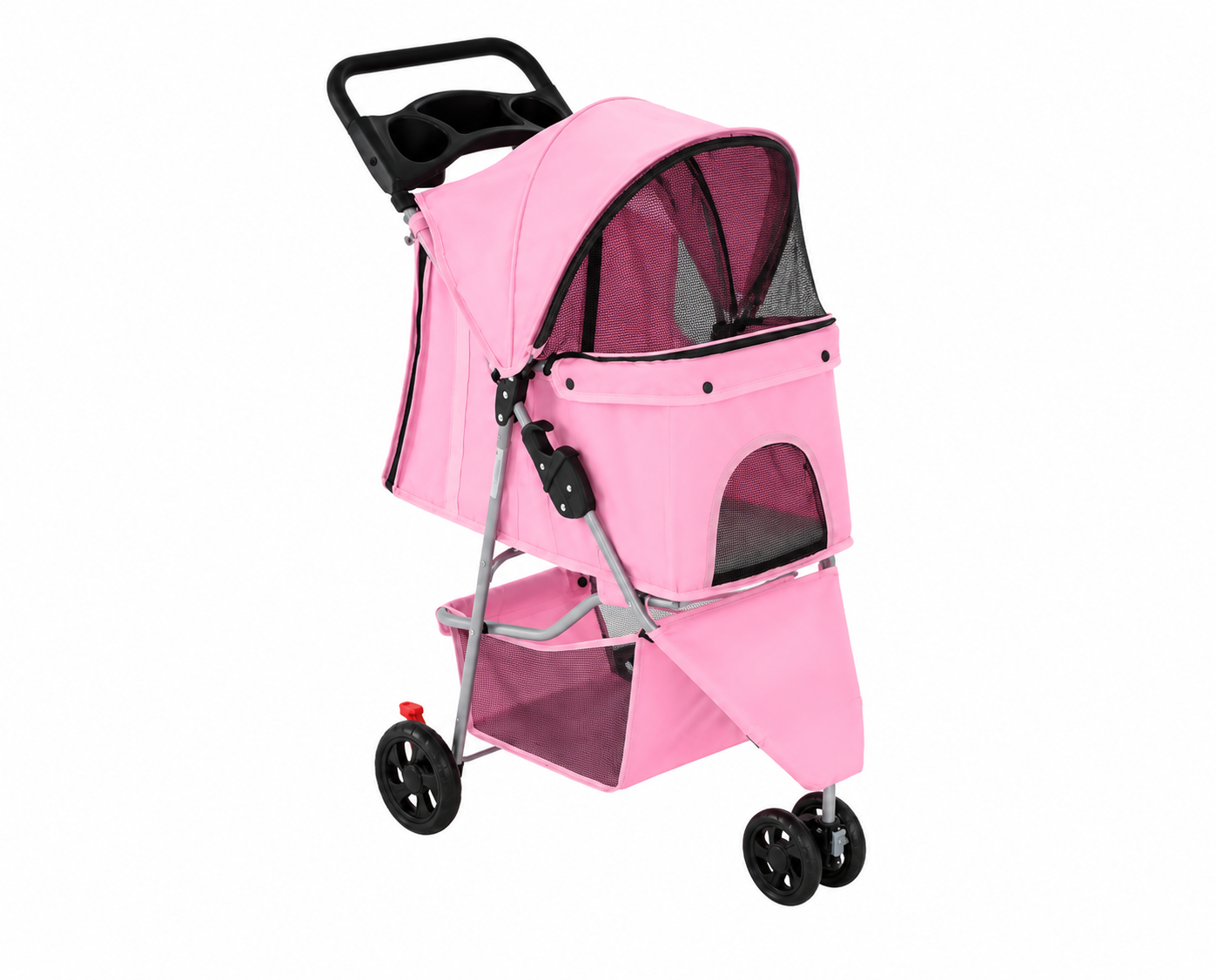 Poussette pour chien et chat - Rose