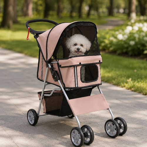 Poussette pliable pour Chien et Chat