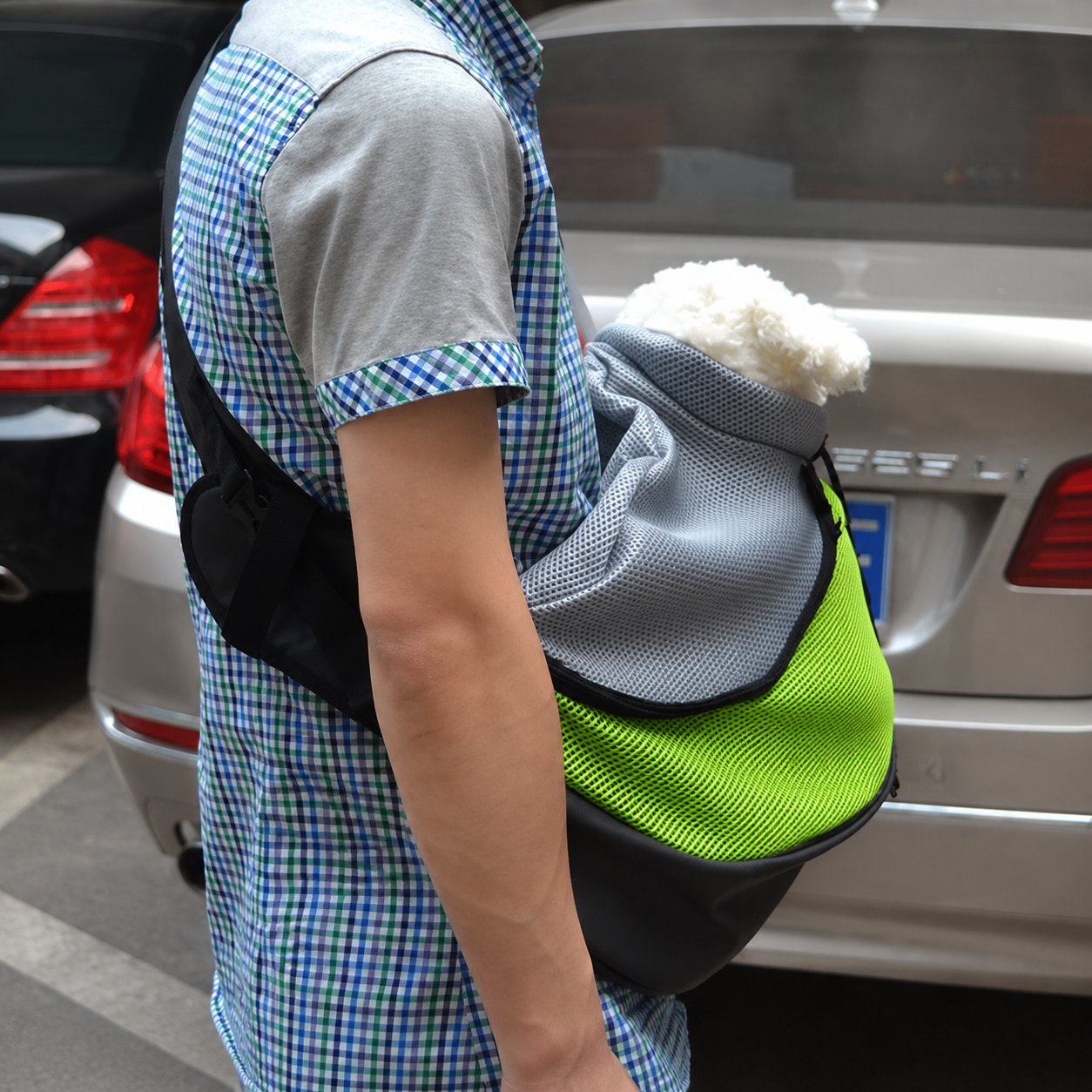 Sac de transport bandoulière pour chien et chat