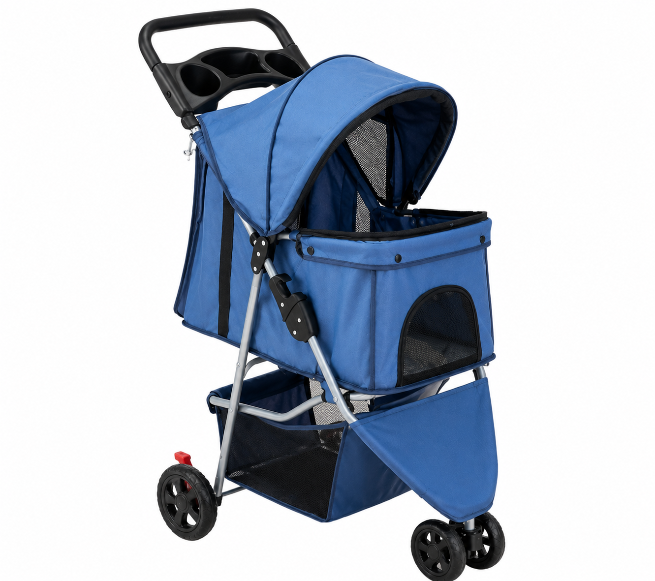 Poussette pour chien et chat – Bleu